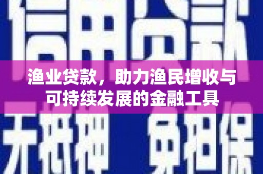 越秀渔业贷款，助力渔民增收与可持续发展的金融工具