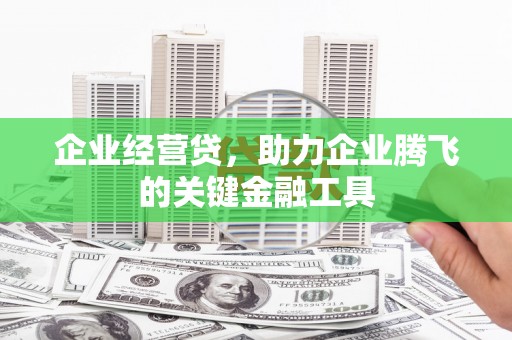 麻山企业经营贷，助力企业腾飞的关键金融工具