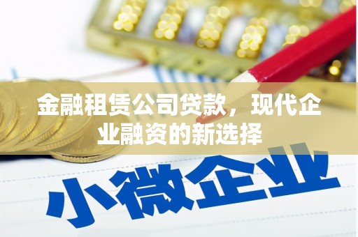 金峰金融租赁公司贷款，现代企业融资的新选择