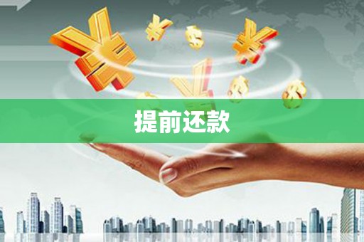 沾益提前还款