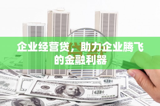 惠山企业经营贷，助力企业腾飞的金融利器