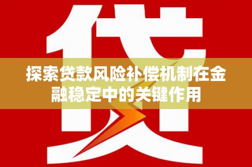 美兰探索贷款风险补偿机制在金融稳定中的关键作用