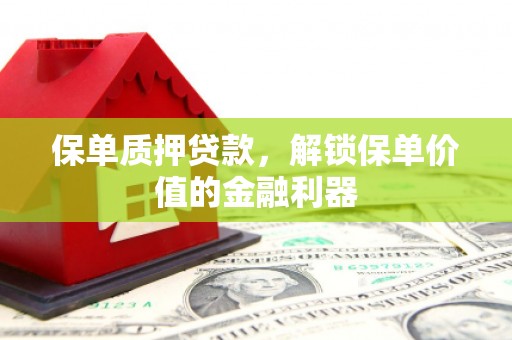 赣县保单质押贷款，解锁保单价值的金融利器