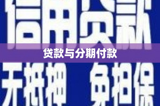 桃城贷款与分期付款