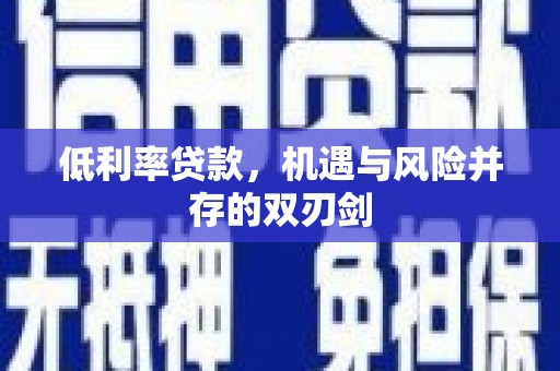平远低利率贷款，机遇与风险并存的双刃剑