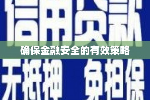 天宁确保金融安全的有效策略